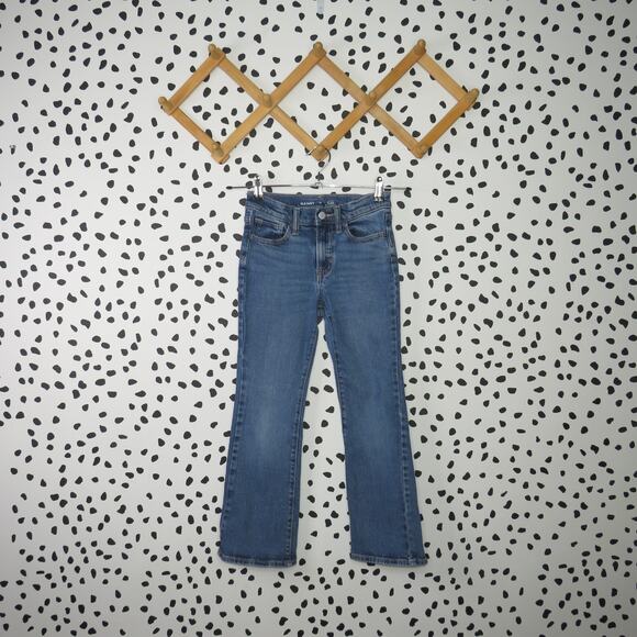 Old Navy Medium Wash Denim High Rise Girls Flare Jeans - Picture 1 of 8